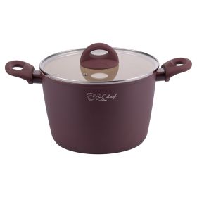 Pentola con coperchio 22 cm, rivestimento in ceramica, induzione,  Tropea S&#236;Chef