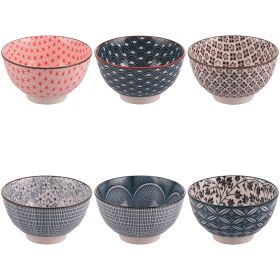 Ciotolina 320 ml in ceramica doppio decoro
