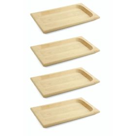 Set 4 scifette in legno di betulla, SìChef