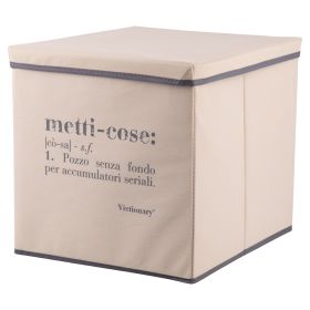 Cubo contenitore multiuso con coperchio, Victionary