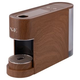Macchina caffè espresso a capsule 1400 W, effetto legno