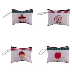 Pochette multiuso con chiusura lampo 23x16cm, Xmas Circus
