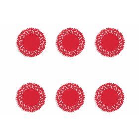 Set 6 sottobicchieri agrifoglio