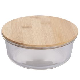Contenitore tondo 1300 ml in borosilicato e bamb&#249;, S&#236;Chef