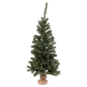 Albero di Natale 194 rami h. 120 cm base in juta, Santa&#39;s House