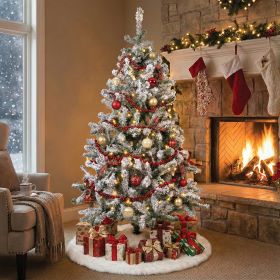 Albero di Natale innevato circa 450 rami h. 160 cm, Himalaya Santa&#39;s House