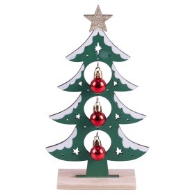Decorazione Albero di Natale il legno h. 22,5 cm, verde, Natale Chic