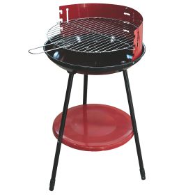 Barbecue rosso tondo &#216;42xh.77 cm