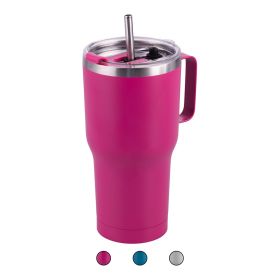 Tazza termica 850 ml con cannuccia e impugnatura, Sibilla