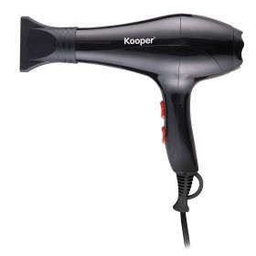 Asciugacapelli 1800 W, 2 velocità, nero, Kooper
