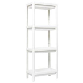 Scaffale 4 ripiani 38x23x100 cm