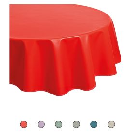 Tovaglia tonda plastificata proteggi tavolo Ø160 cm, Sibilla