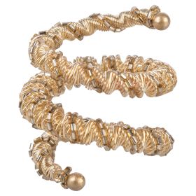 Anello porta tovagliolo, design a spirale decorazione con pietre