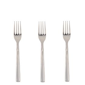 Set 3 forchette in acciaio inox 18/10, Duna