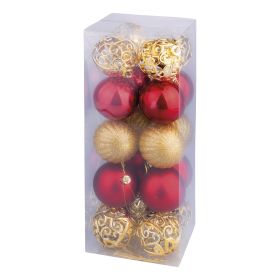 Set 20 palle di Natale rosse/oro assortite Ø 6 cm, Santa's House