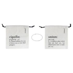 Sacchetto cipolla in cotone con laccetto, double face, avorio, Victionary