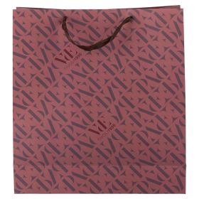Busta regalo grande in carta 36x12x40 cm, bordeaux, Monogram