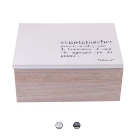 Scatola portaoggetti in legno, Victionary