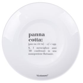 Piatto frutta tondo in vetro opalino