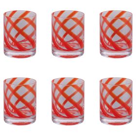 Set 6 bicchieri acqua 340 ml, Vertigo Red