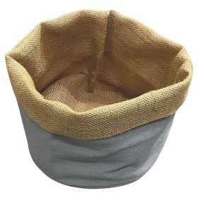 Sacchetto pane in cotone e poliestere, 20x18 cm grigio, Natural