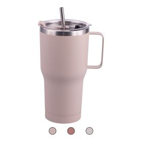 Tazza termica 850 ml con cannuccia e impugnatura, Sibilla
