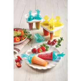 Set 4 forma ghiaccio con vassoio, Mister Ghiacciolo Snips