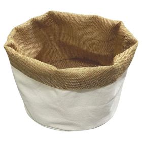 Sacchetto pane in cotone e poliestere, 20x18 cm crema, Natural