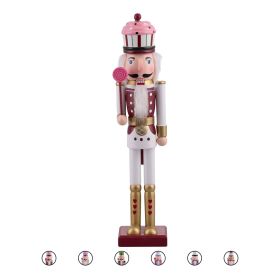Soldato candy natalizio in legno h. 38 cm, Santa&#39;s House
