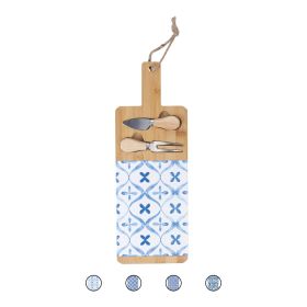 Set tagliere e 2 coltelli da formaggio