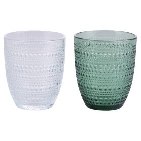 Set 2 bicchieri acqua 340 ml in pasta di vetro, Roma Sibilla