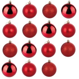 Set 16 palle di Natale &#216; 4 cm, Santa&#39;s House