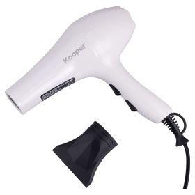 Asciugacapelli 1800 W, 2 velocità, bianco, Kooper