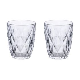 Set 2 bicchieri acqua 340 ml, trasparente, Celine Sibilla