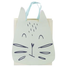 Busta regalo in carta con manici in poliestere, Love Cat
