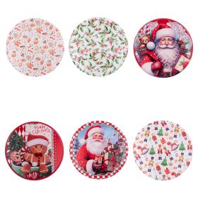 Piatto pizza/panettone in ceramica 33,5 cm, Santa's House