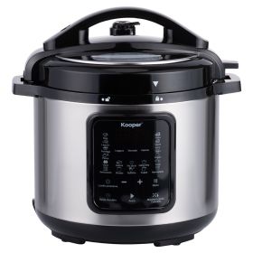 Pentola a pressione elettrica 6 L in acciaio inox, 18 programmi preimpostati, 1000 W, Kooper