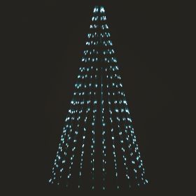 Mantello 308 miniled, bianco freddo, uso esterno, h. 220 cm, Santa's House