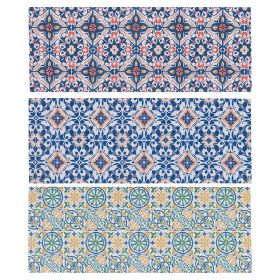 Tappeto cucina antimacchia 60x150 cm in vinile, Posillipo
