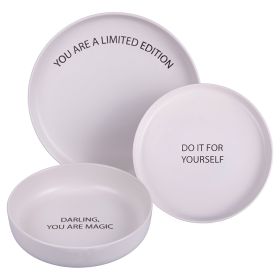 Servizio piatti 3 pezzi in gres, Motivation