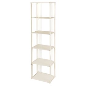 Scaffale 6 ripiani in ferro 45x31xh.175 cm, avorio, Est&#233;