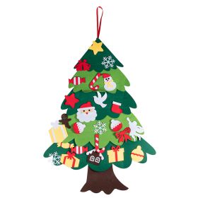 Albero di Natale 70x100 cm, 25 accessori inclusi, Santa&#39;s House