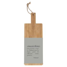 Tagliere in legno di bamb&#249; e gres 15,3x42,5 cm, Victionary