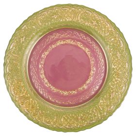 Sottopiatto, oro rosa e verde