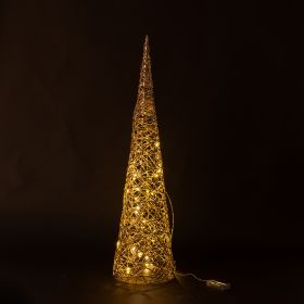 Cono luminoso h. 79 cm, 40 microled, Santa's House