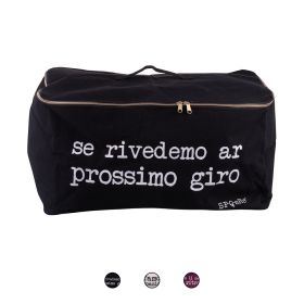 Custodia portatutto in tessuto, doppia cerniera, con impugnatura, 50x40x27cm, S.P.Q.eRe