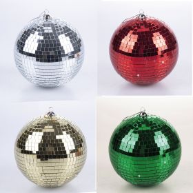 Palla natalizia disco ball 12 led a batteria, Santa&#39;s House