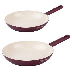 Set 2 padelle 22-26 cm, rivestimento in ceramica, induzione, Tropea S&#236;Chef