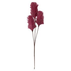 Ramo decorativo artificiale con piume h. 100 cm, rosa antico, Sibilla