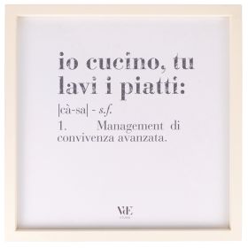 Quadro decorativo con cornice 40x40 cm, Victionary